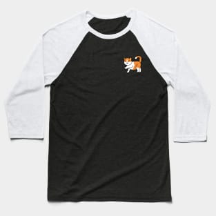 Fat Chonky Cat Walking Baseball T-Shirt